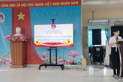 TRƯỜNG THCS NGUYỄN NGHIÊM TỔ CHỨC TUYÊN TRUYỀN KỶ NIỆM 95 NĂM NGÀY DIỄN RA CUỘC BIỂU TÌNH CHIẾM HUYỆN ĐƯỜNG ĐỨC PHỔ (08/10/1930 – 08/10/2025)