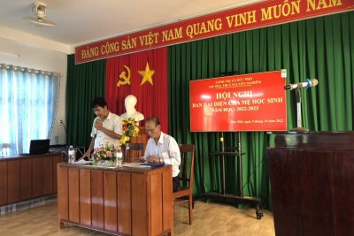 HỘI NGHỊ BAN ĐẠI DIỆN CHAM MẸ HỌC SINH NĂM HỌC 2022-2023